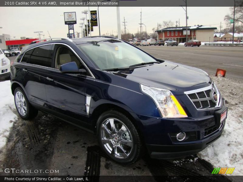 Imperial Blue / Shale/Brownstone 2010 Cadillac SRX 4 V6 AWD