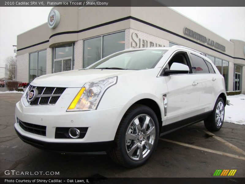 Platinum Ice Tricoat / Shale/Ebony 2010 Cadillac SRX V6