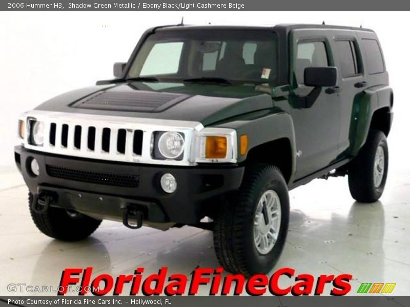 Shadow Green Metallic / Ebony Black/Light Cashmere Beige 2006 Hummer H3