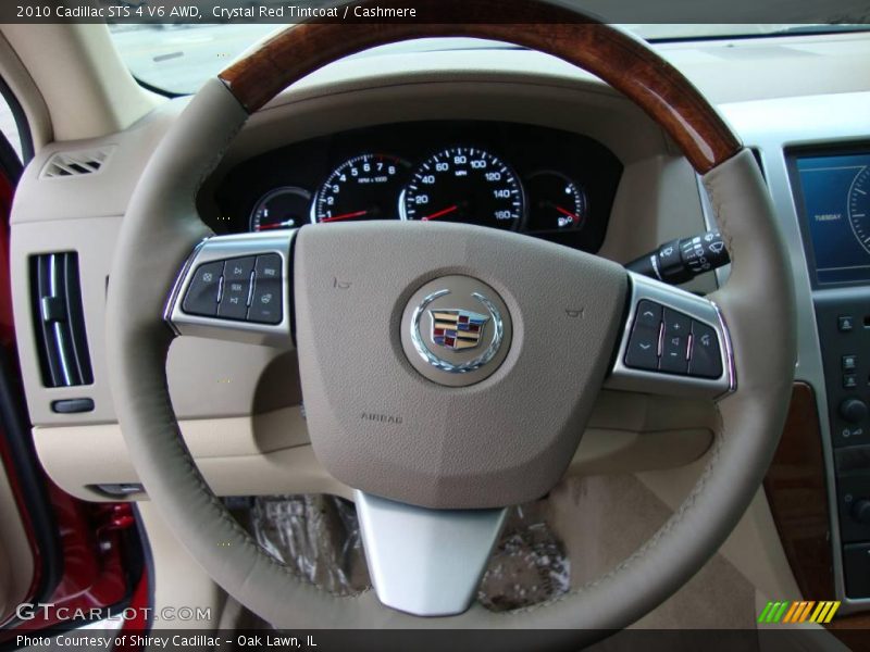 Crystal Red Tintcoat / Cashmere 2010 Cadillac STS 4 V6 AWD