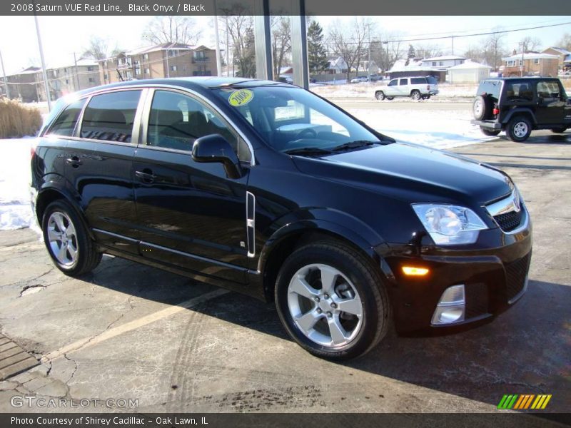 Black Onyx / Black 2008 Saturn VUE Red Line