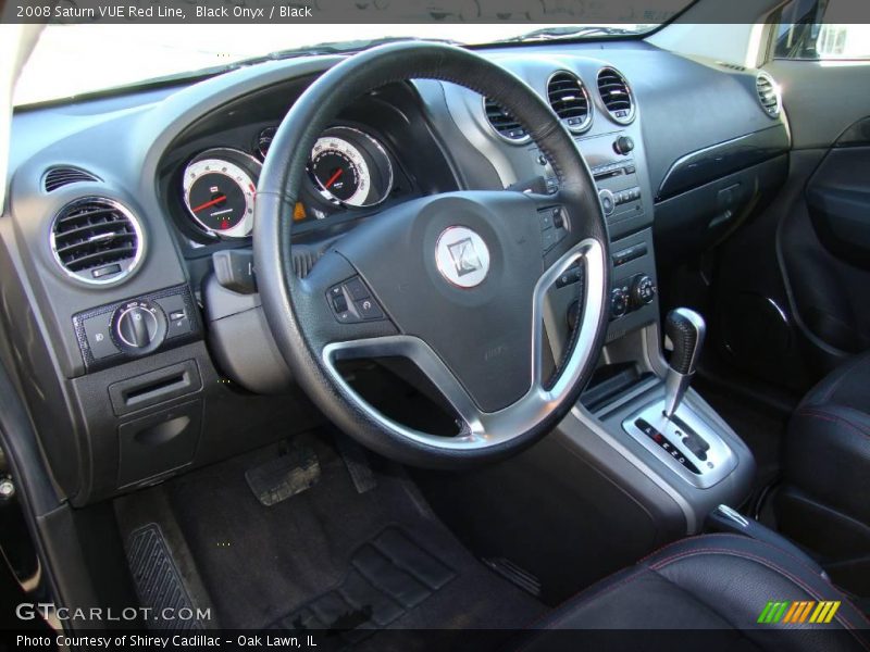 Black Onyx / Black 2008 Saturn VUE Red Line
