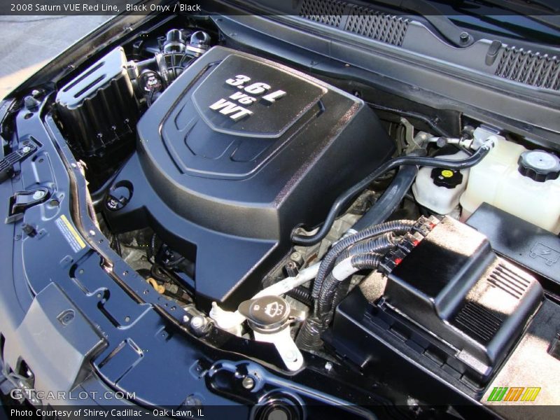 Black Onyx / Black 2008 Saturn VUE Red Line
