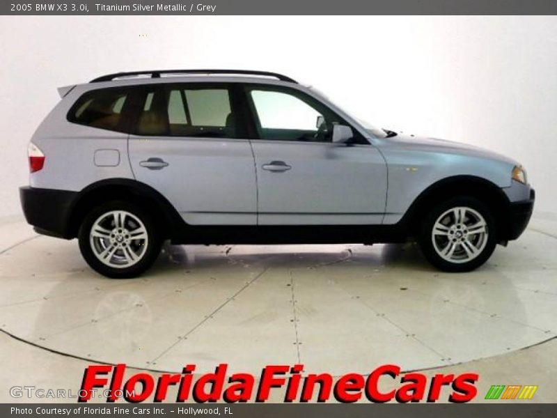 Titanium Silver Metallic / Grey 2005 BMW X3 3.0i