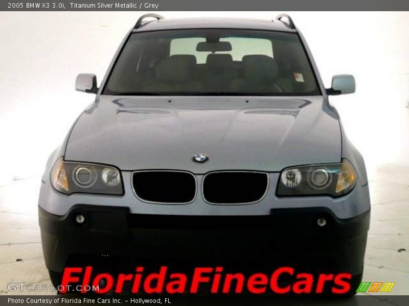 Titanium Silver Metallic / Grey 2005 BMW X3 3.0i
