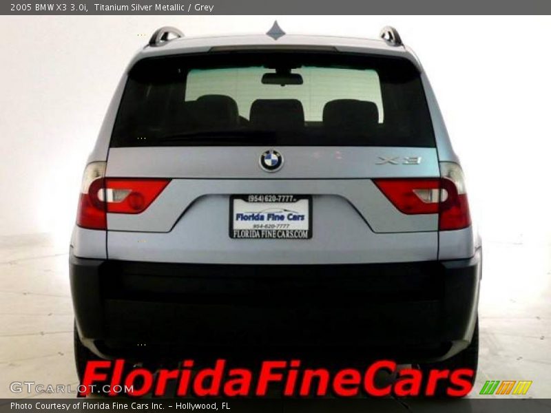 Titanium Silver Metallic / Grey 2005 BMW X3 3.0i