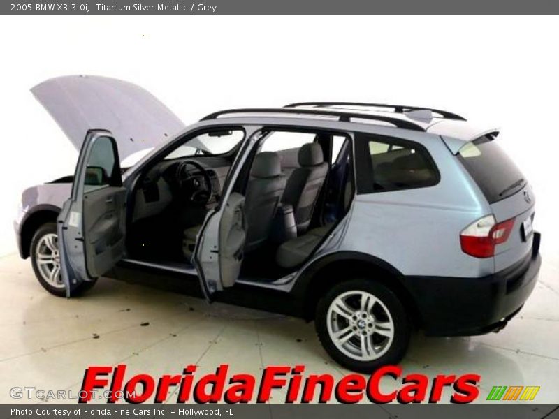Titanium Silver Metallic / Grey 2005 BMW X3 3.0i
