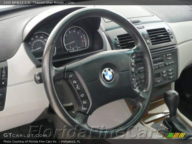 Titanium Silver Metallic / Grey 2005 BMW X3 3.0i