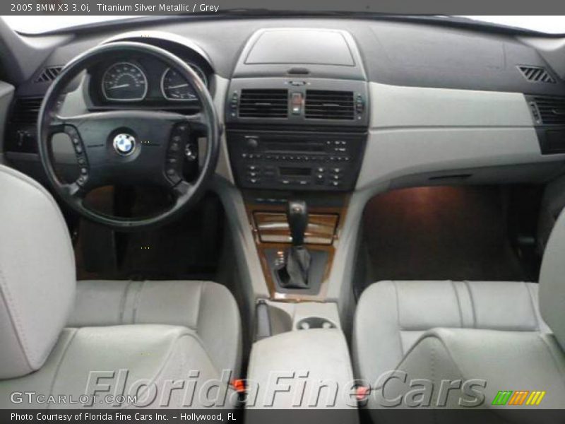 Titanium Silver Metallic / Grey 2005 BMW X3 3.0i