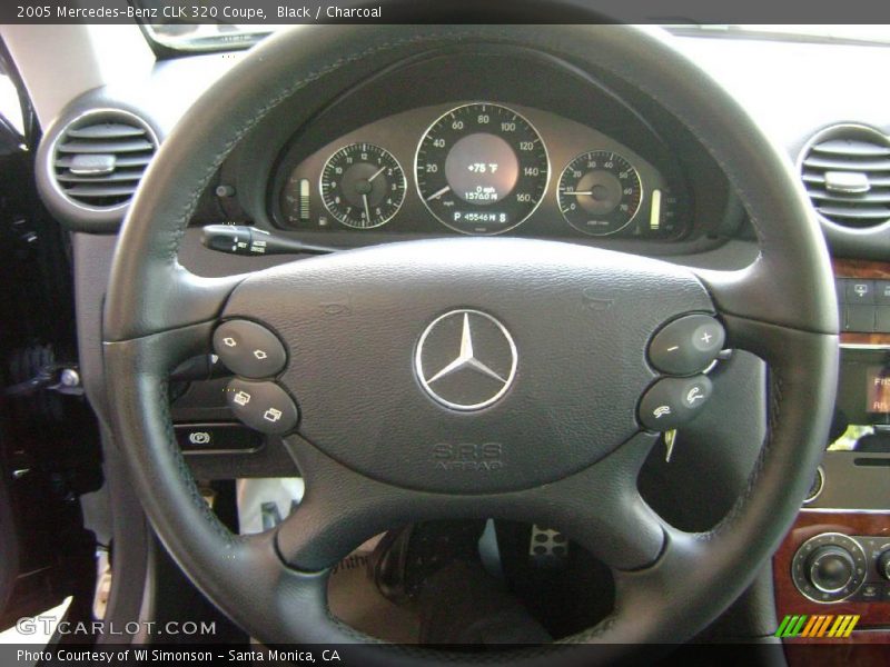 Black / Charcoal 2005 Mercedes-Benz CLK 320 Coupe