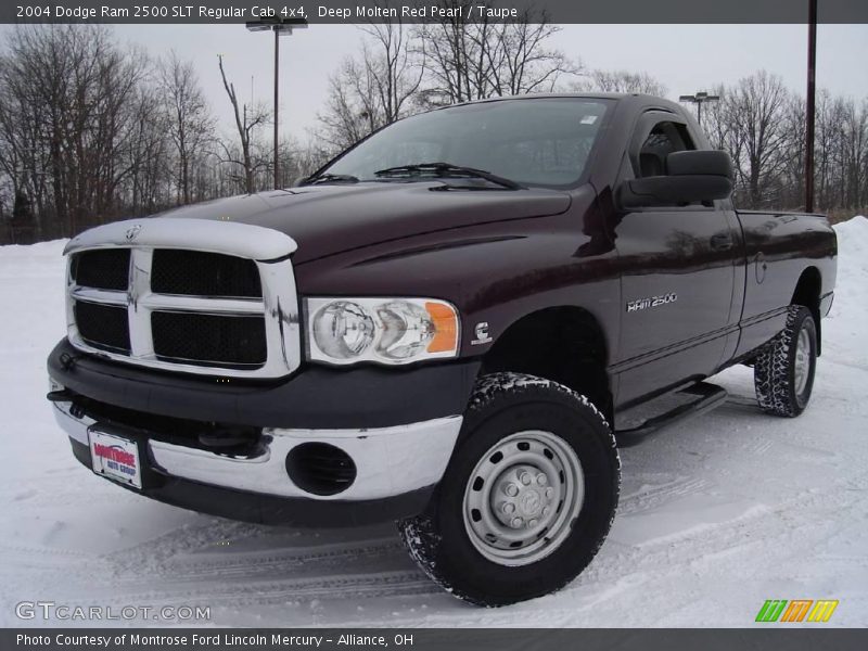 Deep Molten Red Pearl / Taupe 2004 Dodge Ram 2500 SLT Regular Cab 4x4