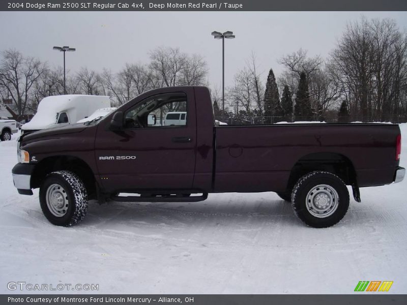 Deep Molten Red Pearl / Taupe 2004 Dodge Ram 2500 SLT Regular Cab 4x4