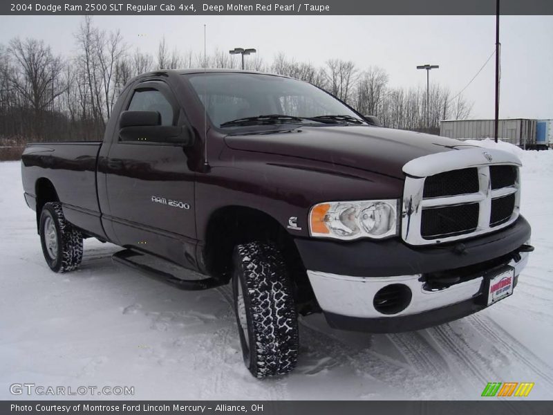 Deep Molten Red Pearl / Taupe 2004 Dodge Ram 2500 SLT Regular Cab 4x4