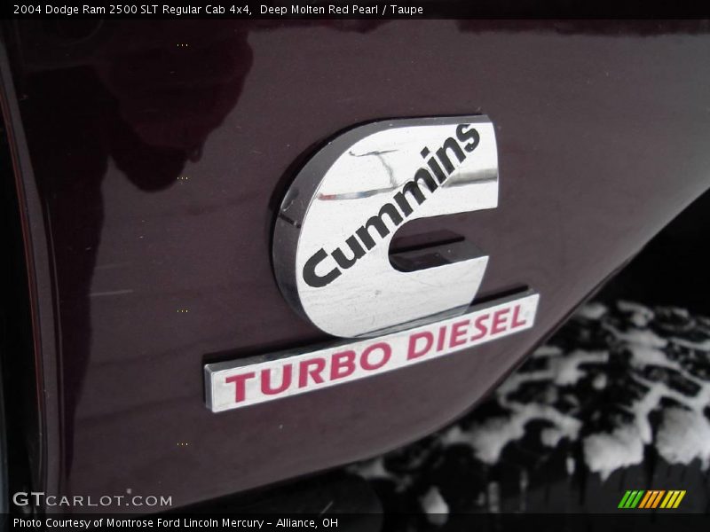 Deep Molten Red Pearl / Taupe 2004 Dodge Ram 2500 SLT Regular Cab 4x4