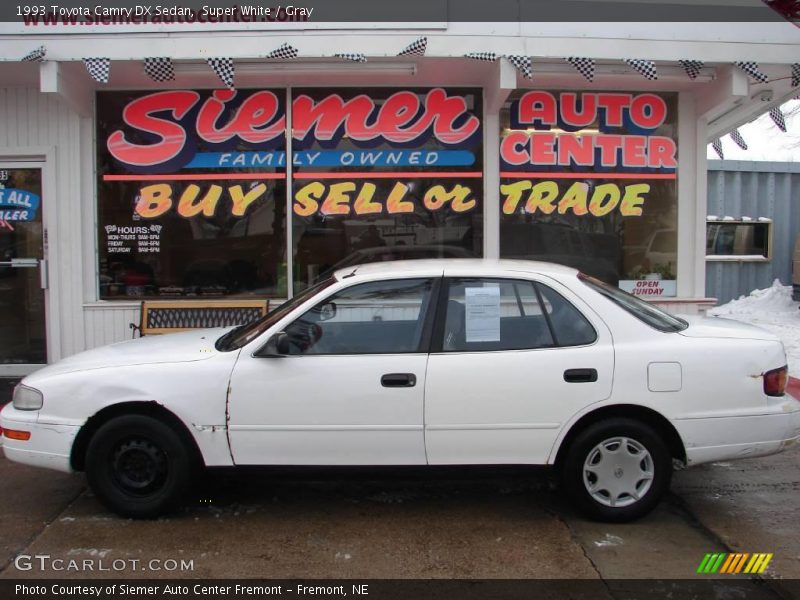 Super White / Gray 1993 Toyota Camry DX Sedan