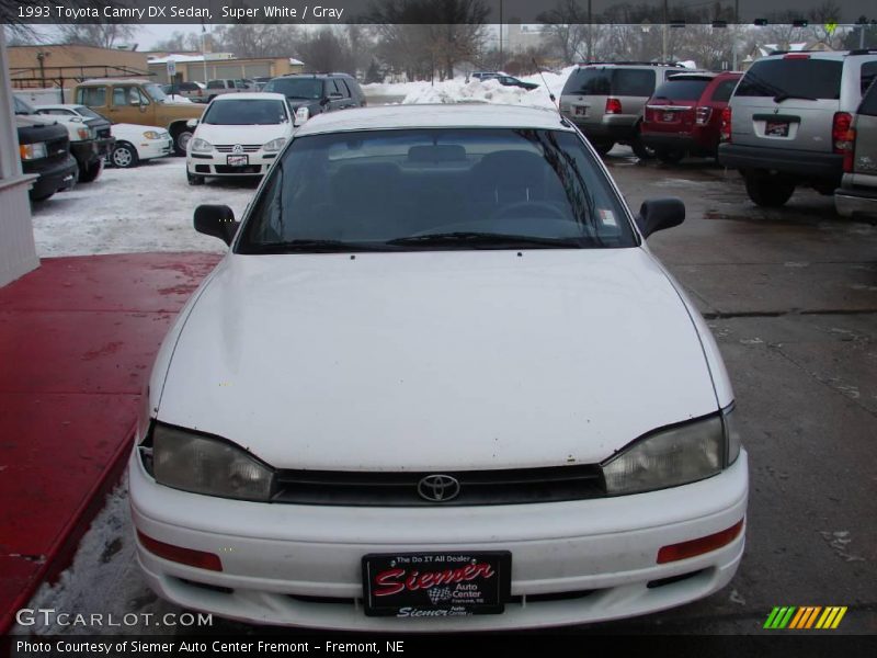 Super White / Gray 1993 Toyota Camry DX Sedan