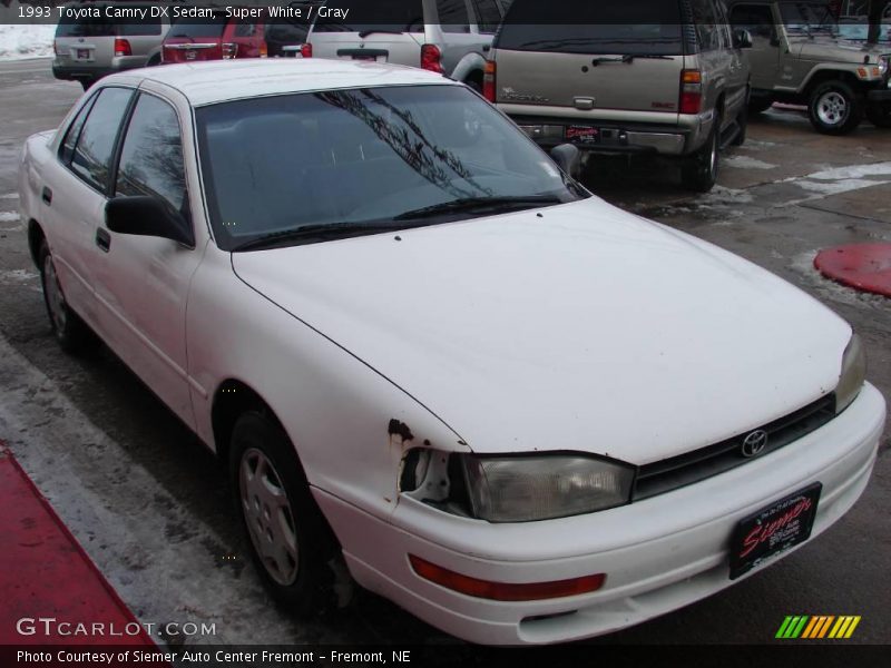 Super White / Gray 1993 Toyota Camry DX Sedan