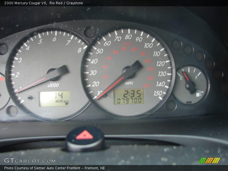 Rio Red / Graystone 2000 Mercury Cougar V6