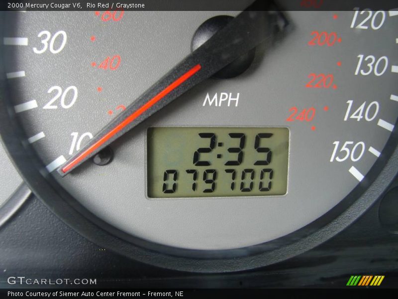 Rio Red / Graystone 2000 Mercury Cougar V6