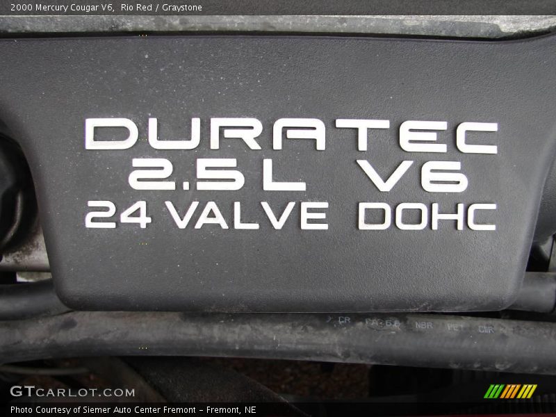 Rio Red / Graystone 2000 Mercury Cougar V6