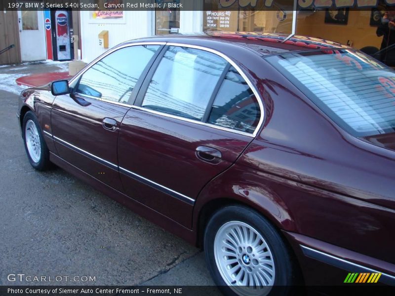 Canyon Red Metallic / Black 1997 BMW 5 Series 540i Sedan