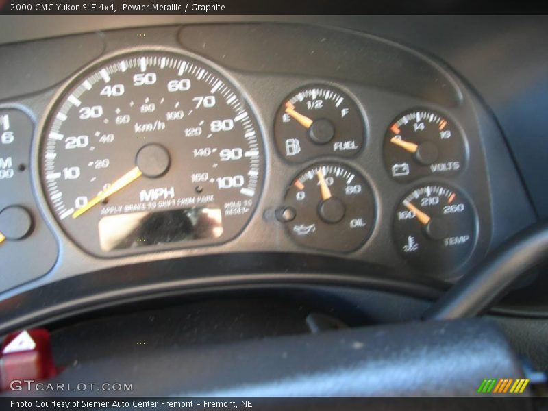 Pewter Metallic / Graphite 2000 GMC Yukon SLE 4x4