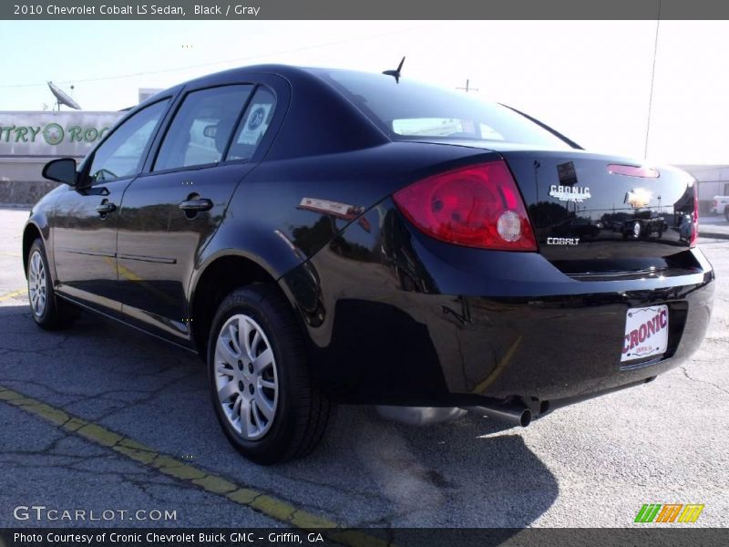 Black / Gray 2010 Chevrolet Cobalt LS Sedan