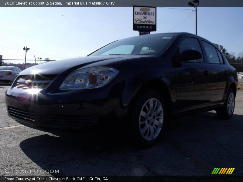 Imperial Blue Metallic / Gray 2010 Chevrolet Cobalt LS Sedan