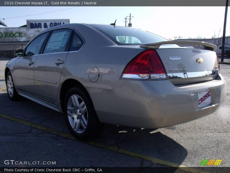 Gold Mist Metallic / Neutral 2010 Chevrolet Impala LT