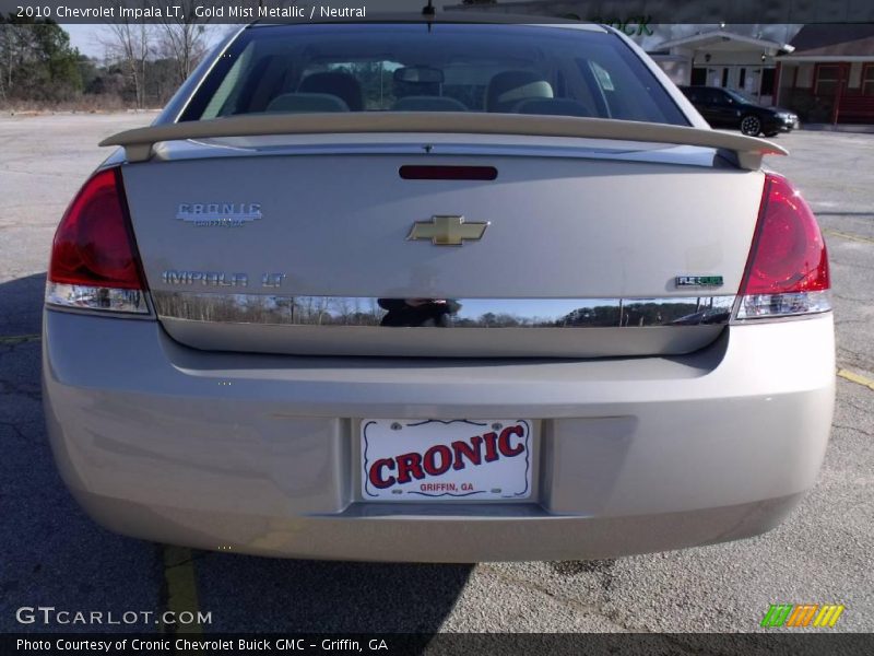 Gold Mist Metallic / Neutral 2010 Chevrolet Impala LT