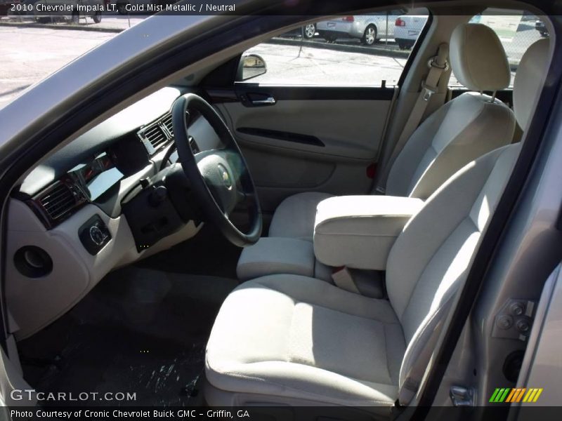 Gold Mist Metallic / Neutral 2010 Chevrolet Impala LT