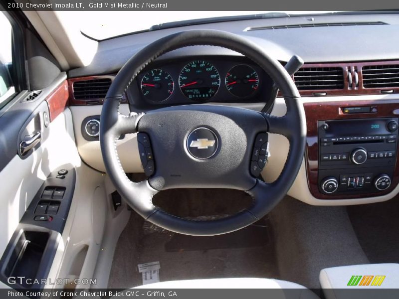 Gold Mist Metallic / Neutral 2010 Chevrolet Impala LT