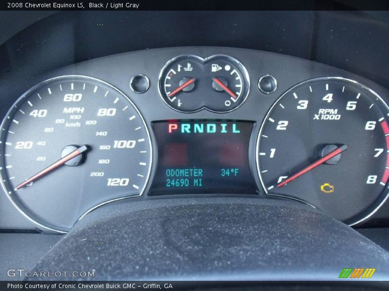 Black / Light Gray 2008 Chevrolet Equinox LS