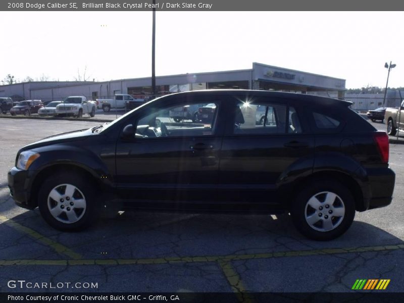 Brilliant Black Crystal Pearl / Dark Slate Gray 2008 Dodge Caliber SE