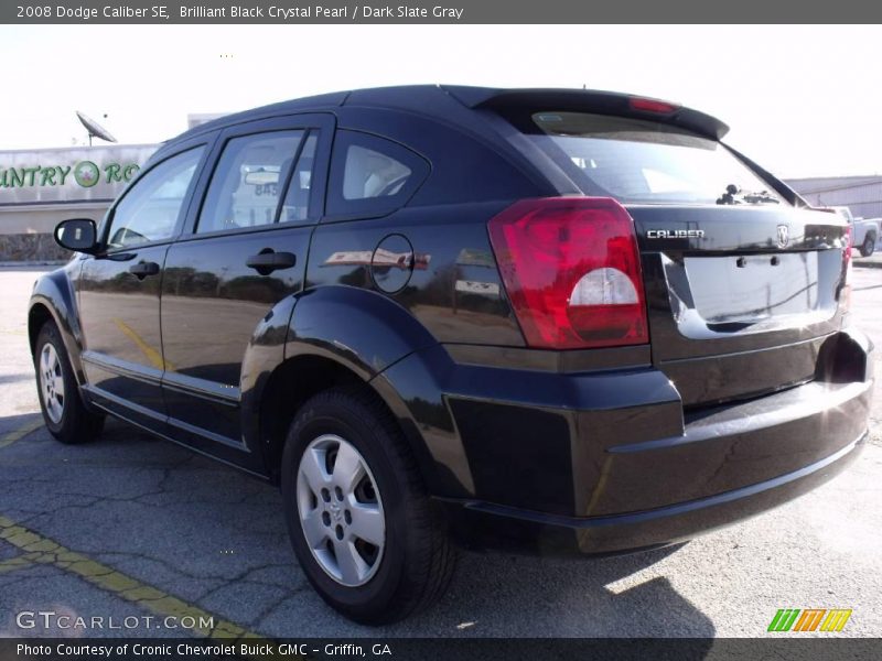Brilliant Black Crystal Pearl / Dark Slate Gray 2008 Dodge Caliber SE