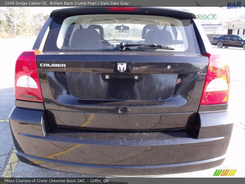 Brilliant Black Crystal Pearl / Dark Slate Gray 2008 Dodge Caliber SE