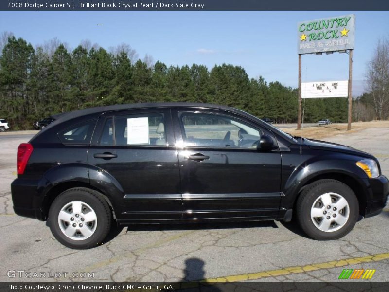 Brilliant Black Crystal Pearl / Dark Slate Gray 2008 Dodge Caliber SE