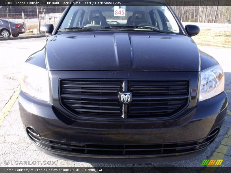Brilliant Black Crystal Pearl / Dark Slate Gray 2008 Dodge Caliber SE