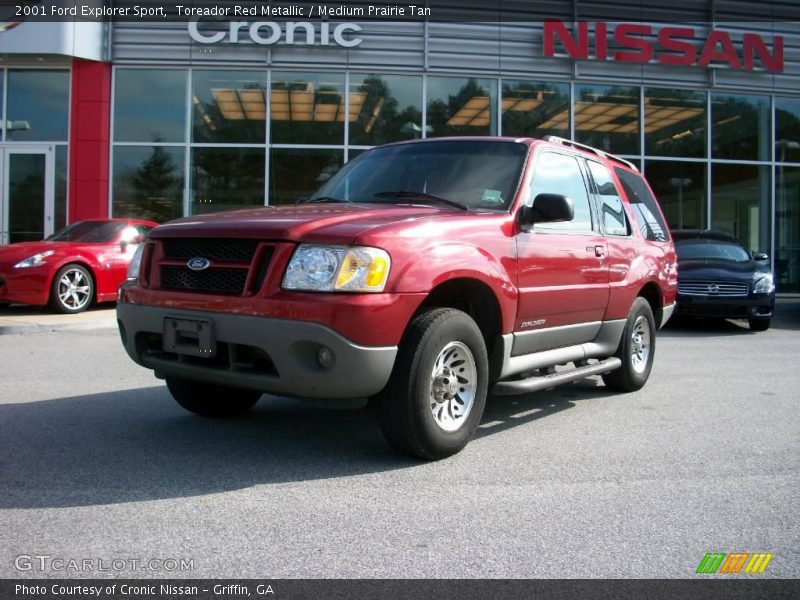 Toreador Red Metallic / Medium Prairie Tan 2001 Ford Explorer Sport