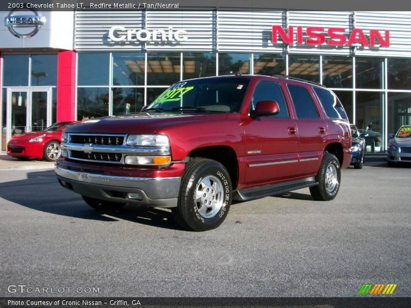 Redfire Metallic / Tan/Neutral 2003 Chevrolet Tahoe LT