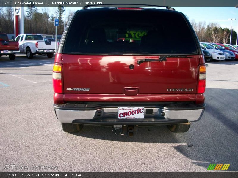 Redfire Metallic / Tan/Neutral 2003 Chevrolet Tahoe LT