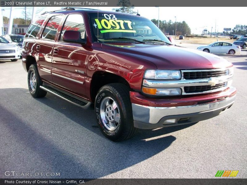 Redfire Metallic / Tan/Neutral 2003 Chevrolet Tahoe LT