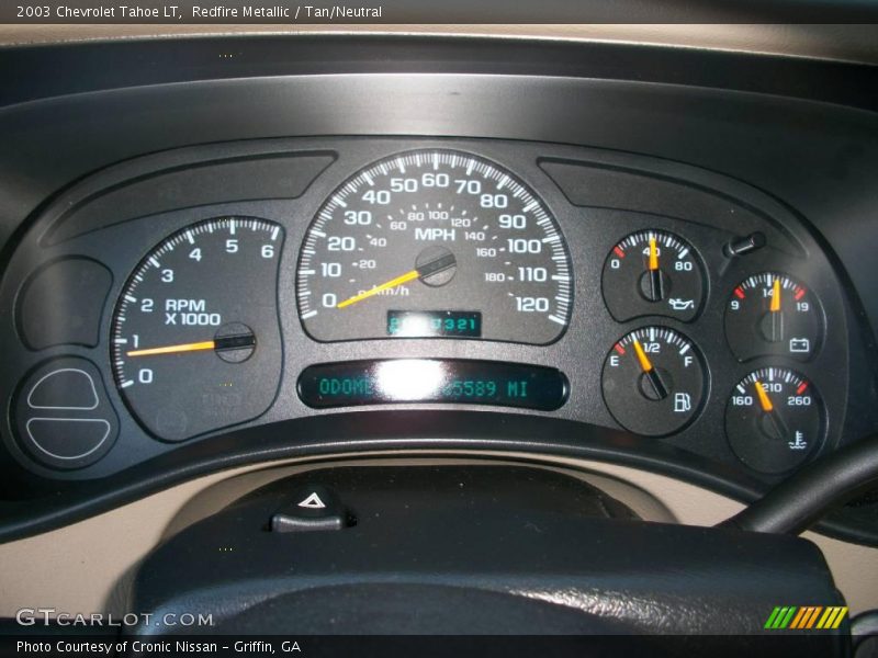 Redfire Metallic / Tan/Neutral 2003 Chevrolet Tahoe LT