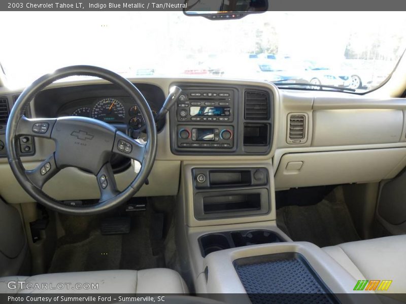 Indigo Blue Metallic / Tan/Neutral 2003 Chevrolet Tahoe LT