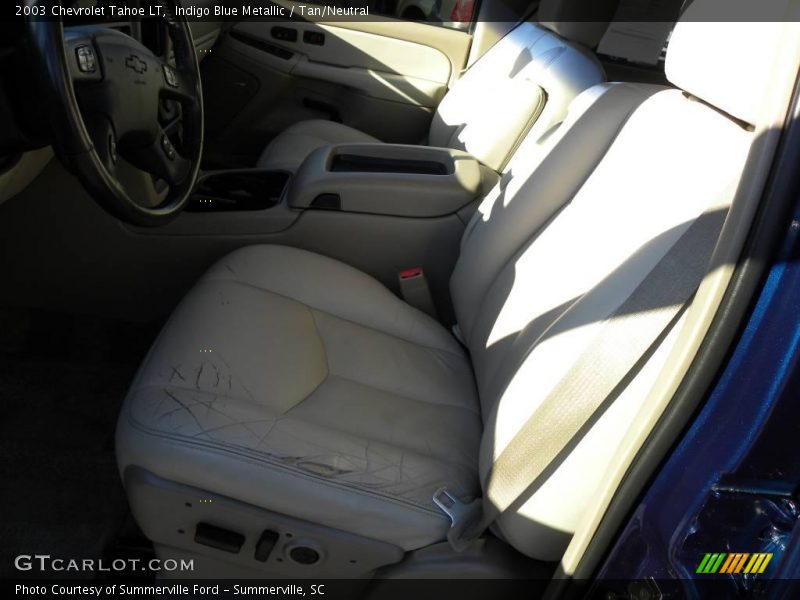 Indigo Blue Metallic / Tan/Neutral 2003 Chevrolet Tahoe LT