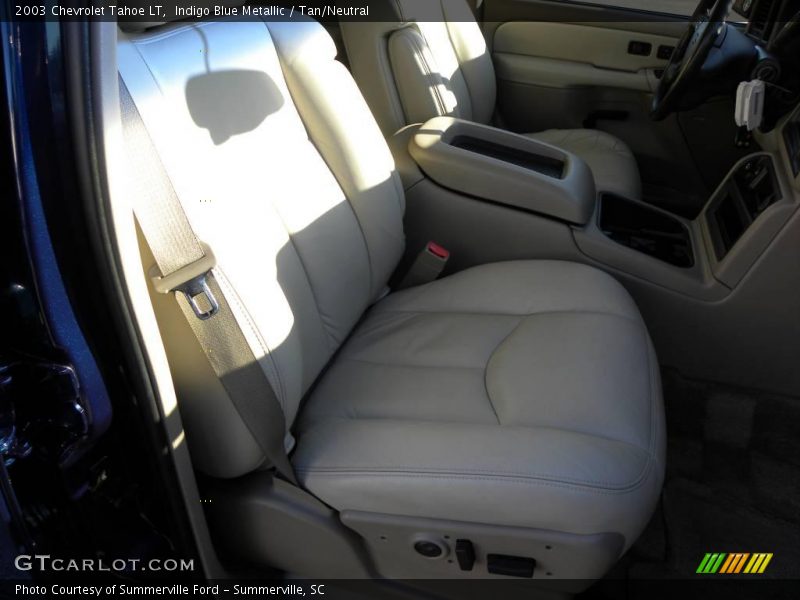 Indigo Blue Metallic / Tan/Neutral 2003 Chevrolet Tahoe LT