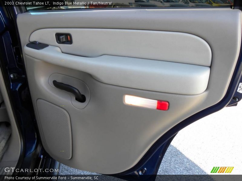 Indigo Blue Metallic / Tan/Neutral 2003 Chevrolet Tahoe LT