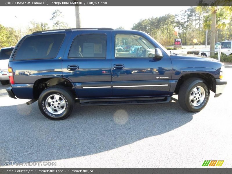 Indigo Blue Metallic / Tan/Neutral 2003 Chevrolet Tahoe LT