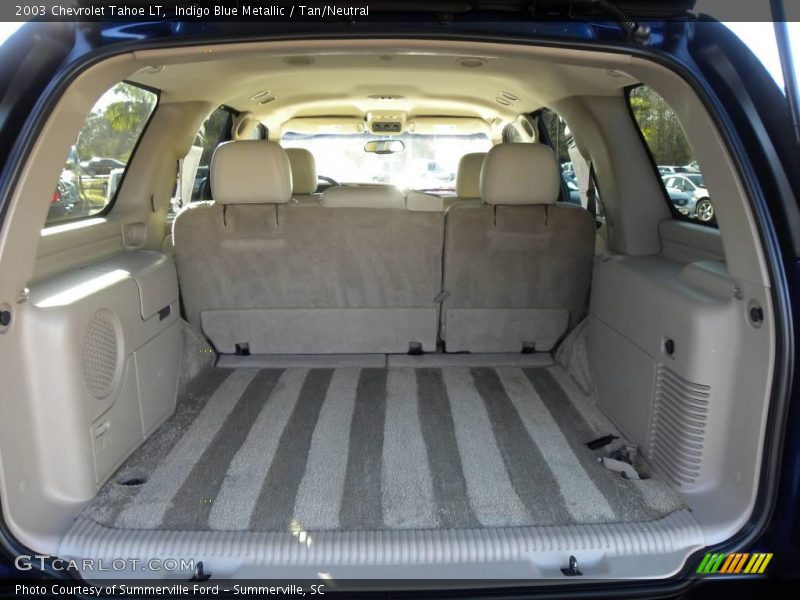 Indigo Blue Metallic / Tan/Neutral 2003 Chevrolet Tahoe LT