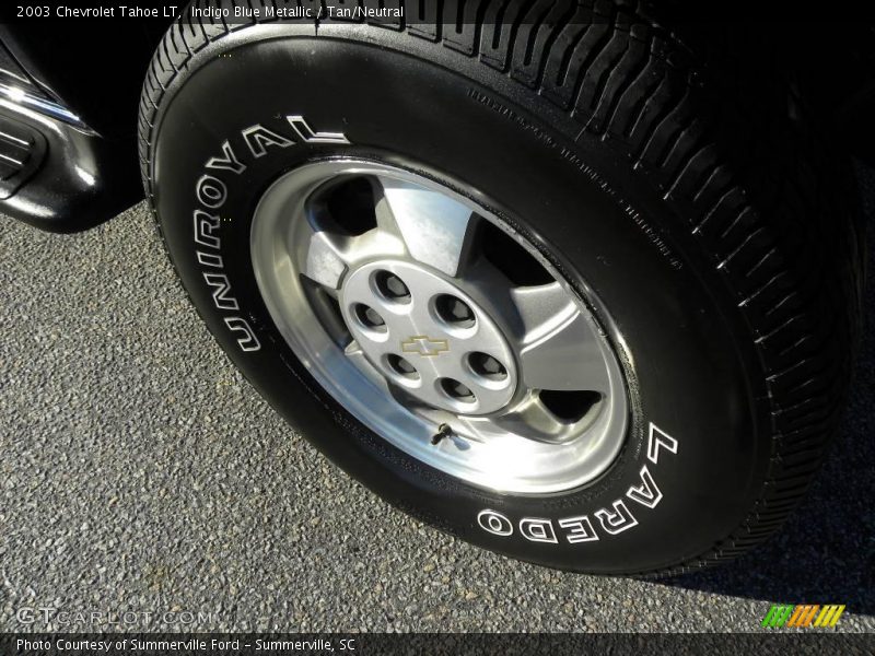 Indigo Blue Metallic / Tan/Neutral 2003 Chevrolet Tahoe LT